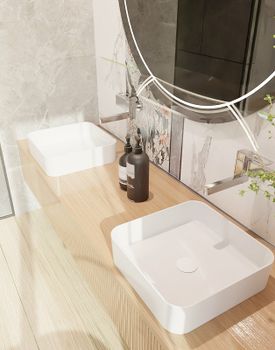 Товар: Раковина-чаша AQUAme 40 AQM5008 Белая глянцевая - фото 6 Раковина-чаша AQUAme 40 AQM5008 Белая глянцевая — фото 6, Раковины накладные