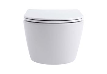 Унитаз подвесной AQ1106T-00 ЕВРОПА TORNADO 490*360*250мм, тонкое сиденье с механизмом плавного закры — фото 6, Подвесные унитазы