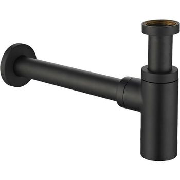 Сифон для раковины Remer 958LNO Черный матовый — фото 1, Сифоны для раковины