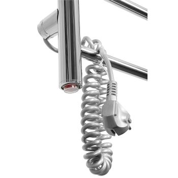 Электрический полотенцесушитель Domoterm Аврора DMT 109-6 40x80 EK L Хром — фото 3, Электрические полотенцесушители