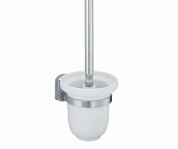 Аксесс Oder K-3027C Щетка для унитаза (блистер),КЕРАМИКА, с подств, навесная, хром, WasserKRAFT — фото 3, Ершики для унитаза