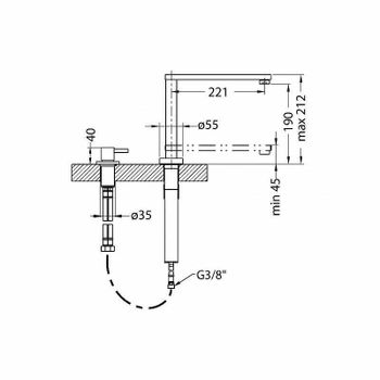Смеситель для кухни Alveus Norma Chr 1132182 Хром — фото 3, Смесители для кухни