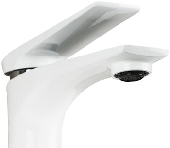 Смеситель для раковины Lemark Allegro LM5906CW Хром Белый — фото 2, Смесители для раковины