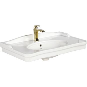 Раковина Creavit Antik 80 AN080-00CB00E-0000 Белая — фото 1, Раковины подвесные