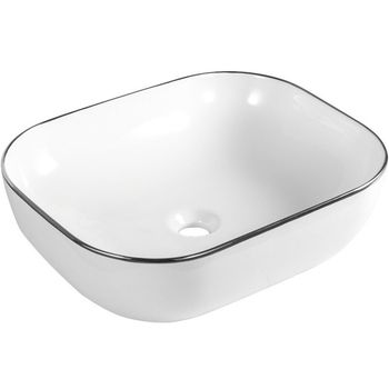 Раковина-чаша CeramaLux 50 D1302H011 Белая — фото 1, Раковины накладные