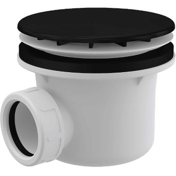 Сифон для душевого поддона Alcaplast A49BLACK Черный матовый — фото 1, Сифоны для поддонов