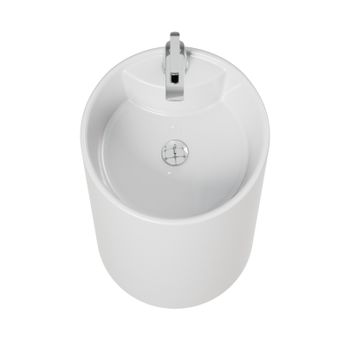 Раковина Laguraty 45 2090W Белая — фото 5, Раковины напольные