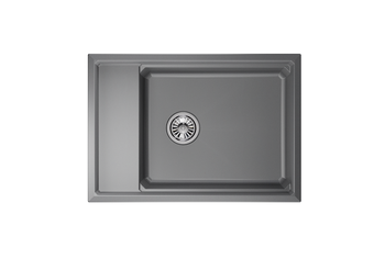 Granula-KS-7305, АЛЮМИНИУМ, кухонная мойка, кварц — фото 3, Кухонные мойки