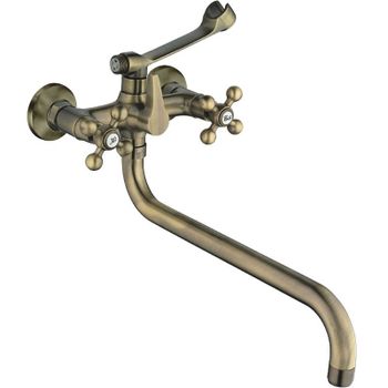 Смеситель для ванны Haiba HB2619-4 универсальный Бронза — фото 1, Смеситель для ванны