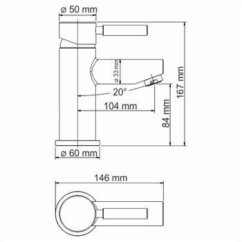 Main 4103 Thermo Термостатический смеситель для умывальника — фото 11, Смесители для раковины