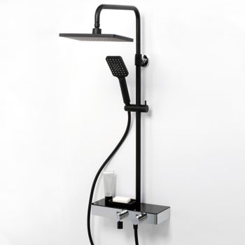 A11401 Thermo Душевой комплект с термостатическим смесителем — фото 1, Душевые стойки