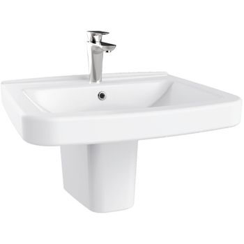 Раковина Creavit Lara 60 LR060-00CB00E-0000 Белая — фото 2, Раковины подвесные