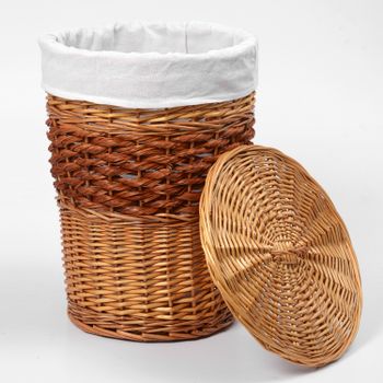 Main WB-410-S Плетеная корзина для белья с крышкой — фото 3, Корзины для белья