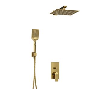 A55201 Встраиваемый комплект для душа с верхней душевой насадкой и лейкой — фото 1, Встраиваемые душевые комплекты