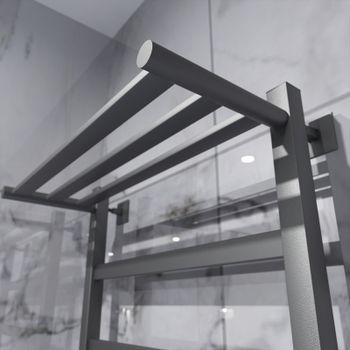 Электрический полотенцесушитель Altasan ПарусПроф 80х50 ПарусПроф8050ПГ с полкой Графит — фото 4, Электрические полотенцесушители