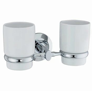 Аксесс Rhein K-6228DCO Подстаканник двойной (блистер), КЕРАМИКА, хром, WasserKRAFT — фото 1, Прочие аксессуары и комплектующие