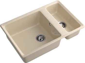GRANFEST Мойка LEVEL 760K 1,5-чаши 760*500 кашемир арт.GF- — фото 1, Кухонные мойки
