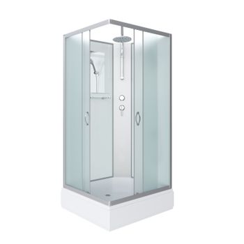 Душевая кабина Niagara Classic NG-33974-14QBKT (90х70х210) средний поддон(26см),стекло матовое,4 мес — фото 1, Душевые кабины