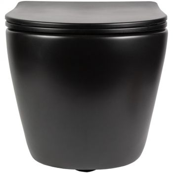 Унитаз Bond F01-108 подвесной Черный с сиденьем Микролифт — фото 7, Подвесные унитазы