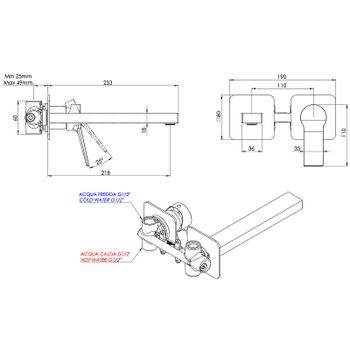 Смеситель для раковины Remer Slash SL15PL Хром — фото 2, Смесители для раковины