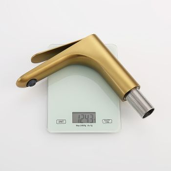 Смеситель для раковины Raglo R21.10.03 Золото матовое — фото 4, Смесители для раковины