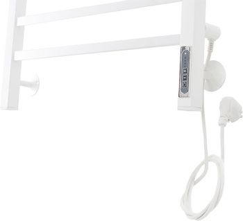 Электрический полотенцесушитель Domoterm Квадро DMT Квадро П8 500x800 EK R Белый матовый — фото 3, Электрические полотенцесушители