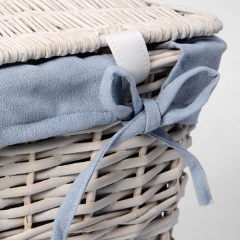 Lippe WB-450-L Плетеная корзина для белья с крышкой — фото 4, Корзины для белья