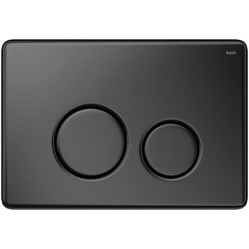 Клавиша смыва Iddis Unisteel UNS01MBi77 Черная матовая — фото 1, Кнопки смыва