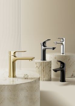 Смеситель для раковины Raglo R03.10.03 Золото матовое — фото 3, Смесители для раковины