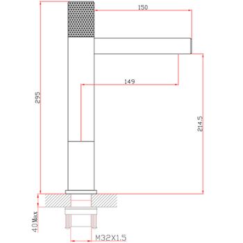 Смеситель для раковины Bronze de Luxe Avantgarde 2030MH Черный Розовое золото — фото 6, Смесители для раковины