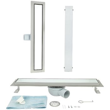 Душевой лоток ALMAes Laguna 60 LG60WH с Белой решеткой — фото 4, Душевые лотки