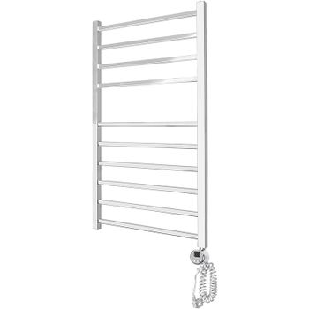 Электрический полотенцесушитель Domoterm Квадро П10 500x1000 ER Хром — фото 3, Электрические полотенцесушители