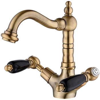 Смеситель для раковины Caprigo Adria-Classic Black Edition 03B-526-vot Бронза — фото 1, Смесители для раковины