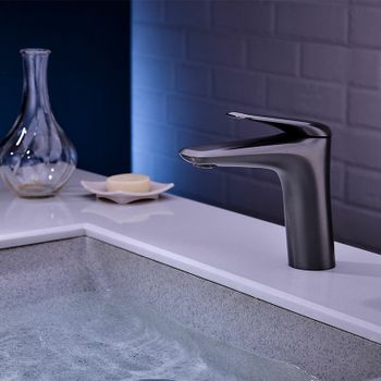 Смеситель для раковины Orans K-1056 1056k00 Графит — фото 4, Смесители для раковины