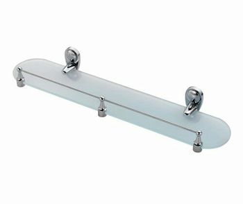 Аксесс Main K-9244 Полка стеклянная (блистер), хром, WasserKRAFT — фото 3, Полки для ванной и душа