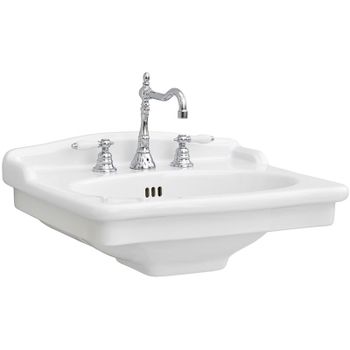 Раковина Artceram Hermitage 68 HEL002 01 00 Белая — фото 1, Раковины подвесные