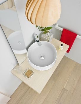 Раковина Artceram Rombo 44 OSL009 01 00 Белая — фото 2, Раковины накладные