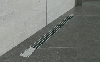 Душевой лоток Bettoserb Advanced Slim 85 13600035 с решеткой Нержавеющая сталь — фото 7, Душевые лотки