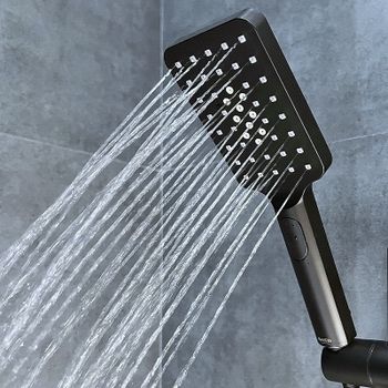 Ручной душ Bond Cube B03-9788 Черный матовый — фото 5, Лейки для душа