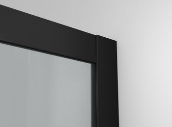 Душевой уголок Ambassador Queen 90х90 11011201Black профиль Черный стекло прозрачное — фото 6, Душевые уголки четверть круга