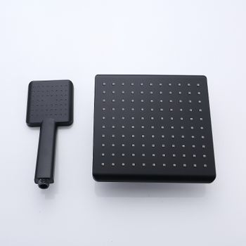 Душевая система Bond B01-8488 Черная матовая — фото 6, Душевые стойки