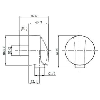Шланговое подключение AQUAme AQM8710CR Хром — фото 2, Шланговые подключения