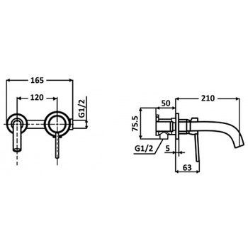 Смеситель для раковины ALMAes Atlas TVZ-0814 Хром — фото 4, Смесители для раковины