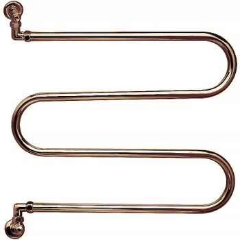 Водяной полотенцесушитель Margaroli Vento 400OB Бронза — фото 1, Водяные полотенцесушители