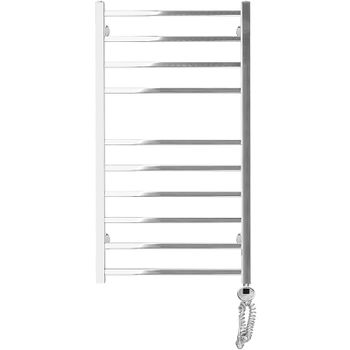 Электрический полотенцесушитель Domoterm Квадро П10 500x1000 ER Хром — фото 1, Электрические полотенцесушители