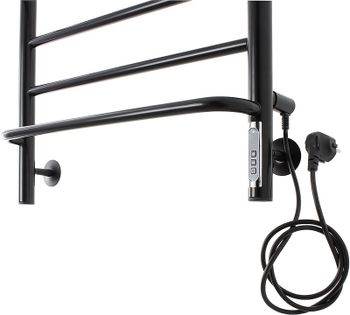 Электрический полотенцесушитель Domoterm Орфей DMT Орфей П8 500x800 EK R Черный матовый — фото 2, Электрические полотенцесушители