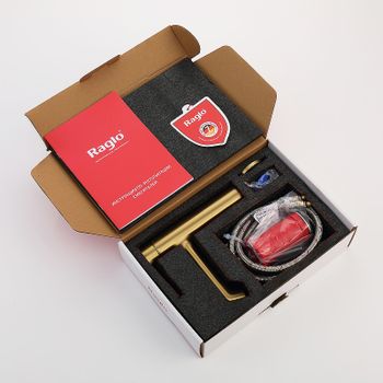 Смеситель для раковины Raglo R20.10.03 Золото матовое — фото 5, Смесители для раковины