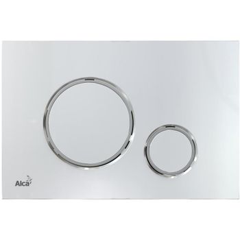 Клавиша смыва Alcaplast Thin M771 Хром — фото 1, Кнопки смыва