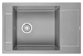 Granula-7806, АЛЮМИНИУМ, кухонная мойка, кварц — фото 1, Кухонные мойки