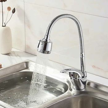 Смеситель для кухни Ledeme H02-B 4302-BL Хром — фото 7, Смесители для кухни